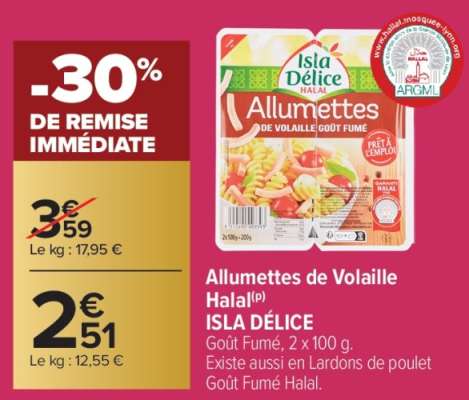 Allumettes de volaille halal