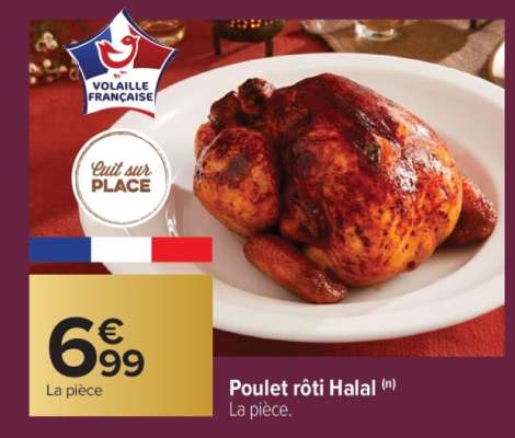 Poulet rôti Halal