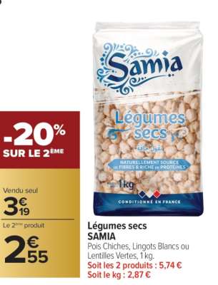 Légumes secs SAMIA
