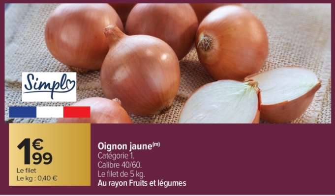 OIGNON JAUNE