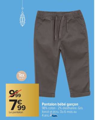 Pantalon bébé garçon