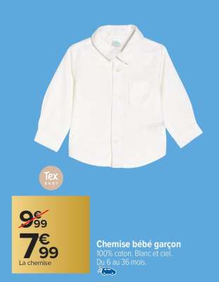 Chemise bébé garçon