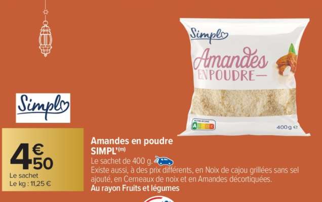 Amandes en poudre SIMPL