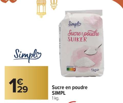 Sucre en poudre SIMPL