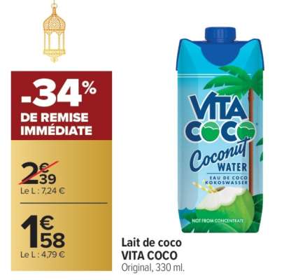 Lait de coco VITA COCO