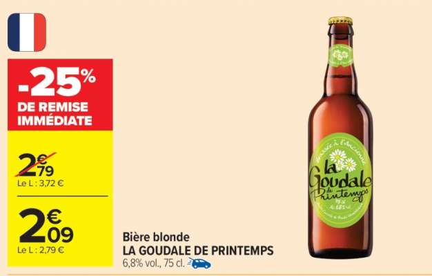 Bière blonde LA GOUDALE DE PRINTEMPS