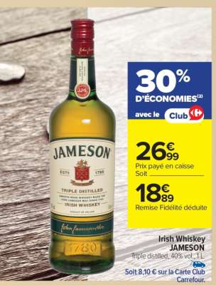 IRISH WHISKEY "JAMESON"