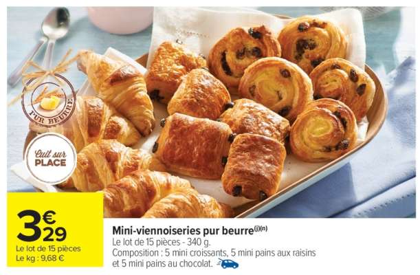 Mini Viennoiseries Pur Beurre