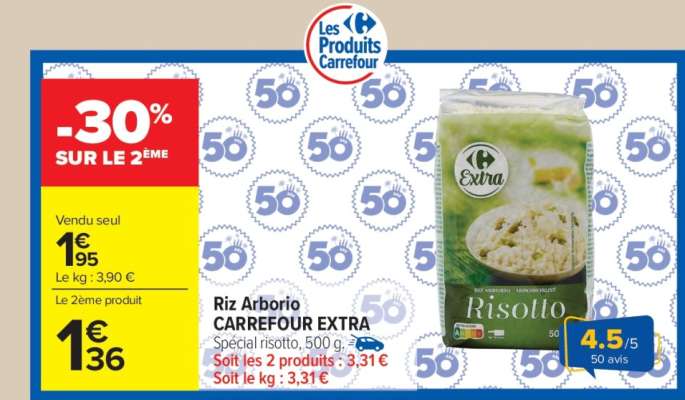 Riz Arborio CARREFOUR EXTRA