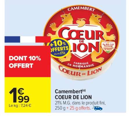 Camembert Coeur De Lion