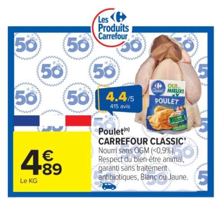Poulet Carrefour Classic