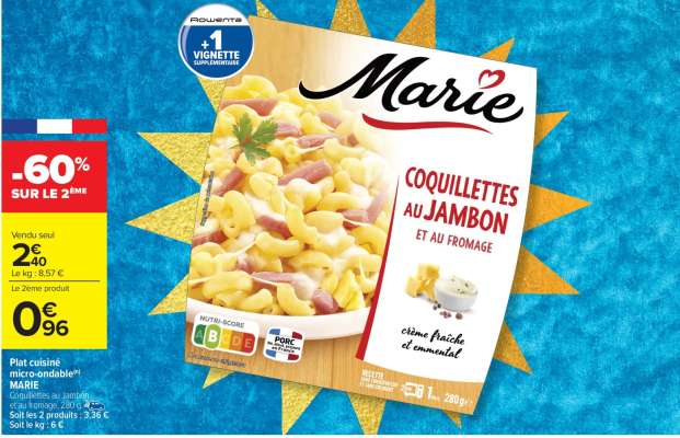 Coquillettes au Jambon et au Fromage