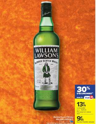 BLENDED SCOTCH WHISKY "WILLIAM LAWSON'S"