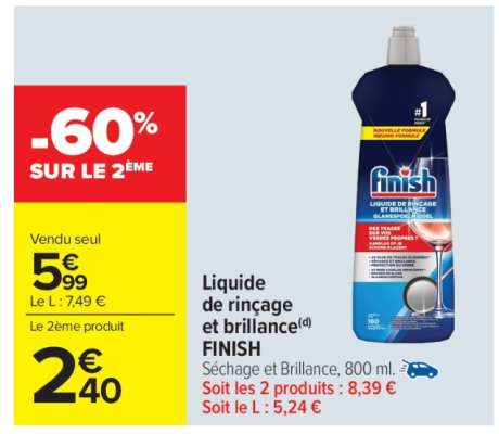 Liquide de rinçage et brillance FINISH