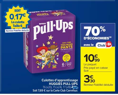 Culottes d'apprentissage HUGGIES PULL-UPS