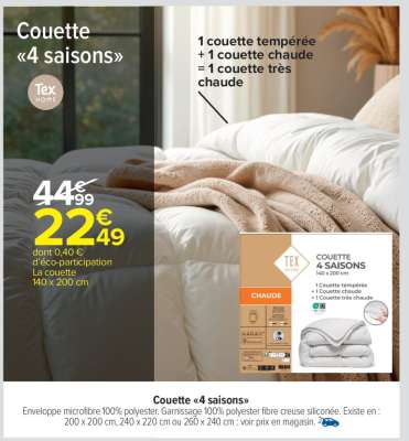 Couette "4 saisons"