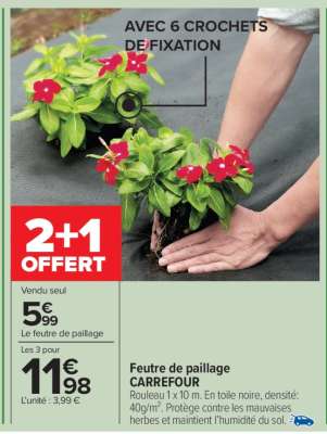 Feutre de paillage CARREFOUR