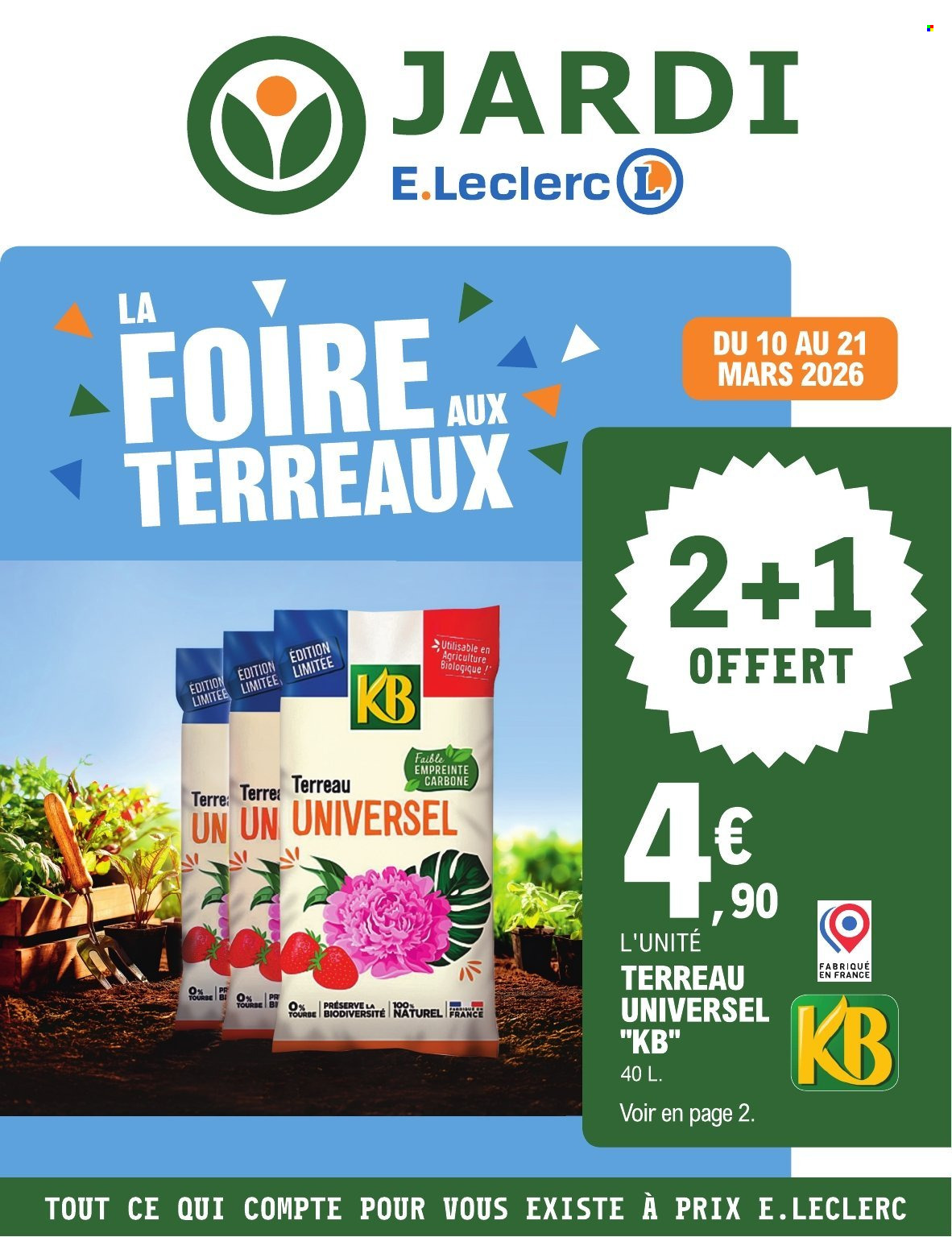 Catalogue E.Leclerc - 10/03/2026 - 21/03/2026. Page 1