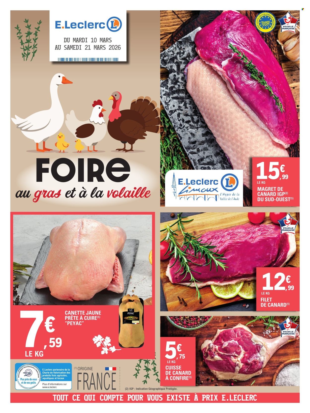 Catalogue E.Leclerc - 10/03/2026 - 21/03/2026. Page 1