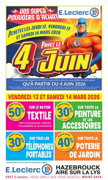 Catalogue E.Leclerc - 09/03/2026 - 15/03/2026.