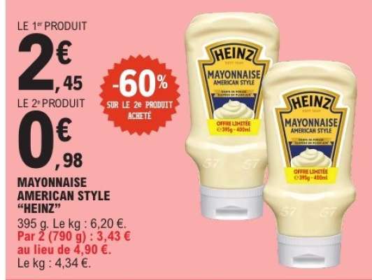 Mayonnaise American Style Heinz