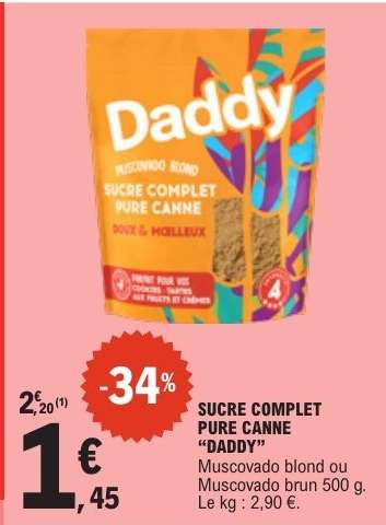 SUCRE COMPLET PURE CANNE “DADDY”