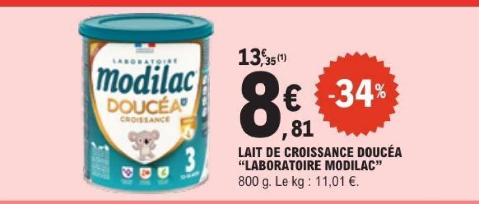 Lait de Croissance Doucéa “Laboratoire Modilac”