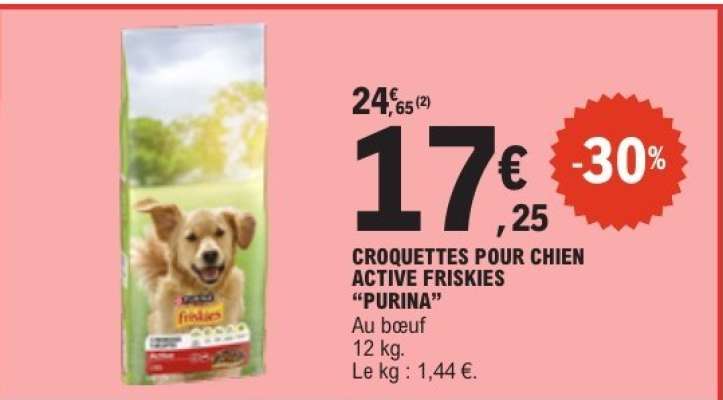 CROQUETTES POUR CHIEN ACTIVE FRISKIES 'PURINA'