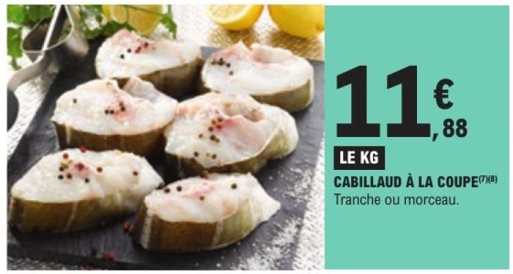 CABILLAUD À LA COUPE
