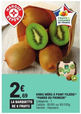 KIWIS MÛRS À POINT FILIÈRE