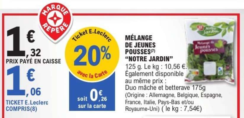 MÉLANGE DE JEUNES POUSSES "NOTRE JARDIN"