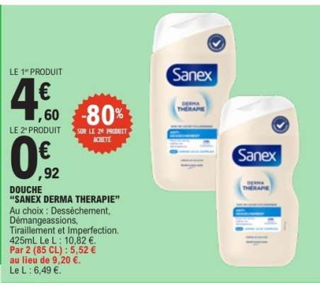 Douche Sanex Derma Therapie