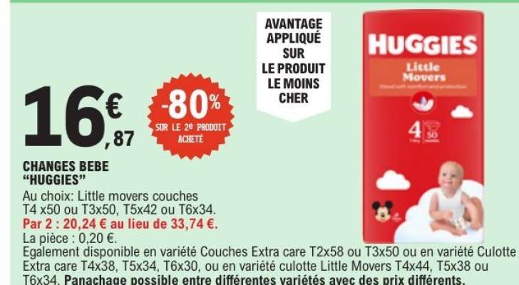 CHANGES BEBE “HUGGIES”