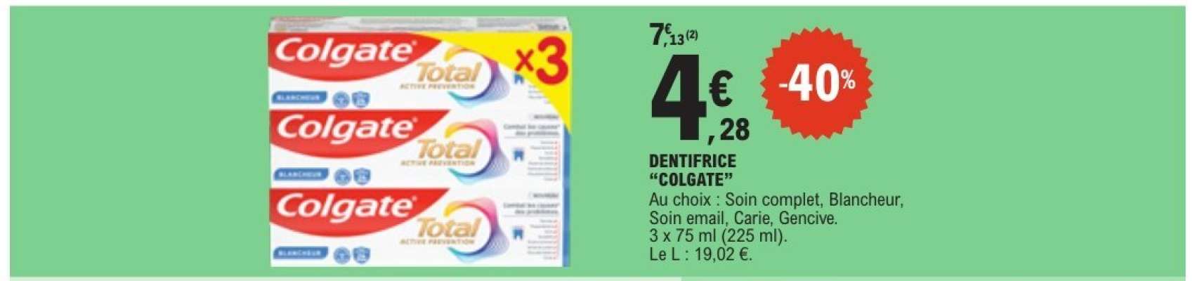 Dentifrice Colgate
