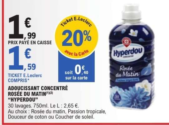 Adoucissant Concentré Rosée du Matin "Hyperdou"