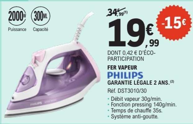 PHILIPS Fer vapeur