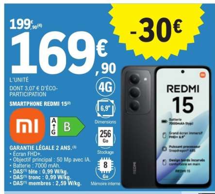 Smartphone Redmi 15