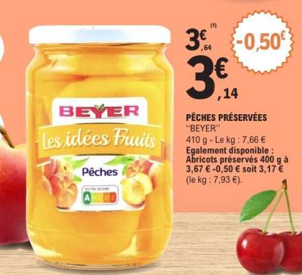 PÊCHES PRÉSERVÉES