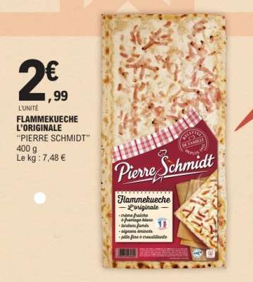 FLAMMEKUECHE L'ORIGINALE "PIERRE SCHMIDT"