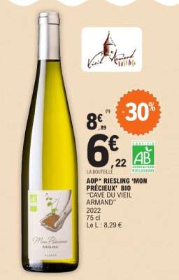 AOP* RIESLING 'MON PRÉCIEUX' BIO