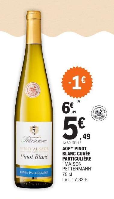 AOP* Pinot Blanc Cuvée Particulière 'Maison Petermann'