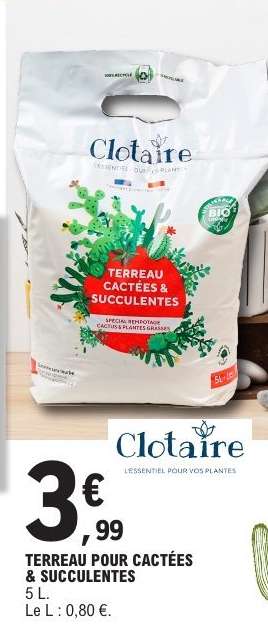 TERREAU POUR CACTÉES & SUCCULENTES
