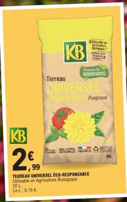 TERREAU UNIVERSEL ÉCO-RESPONSABLE