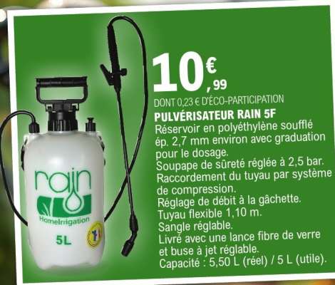 PULVÉRISATEUR “RAIN 5F”