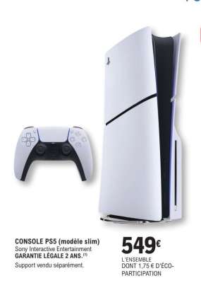 CONSOLE PS5 (modèle slim)