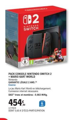 Pack Console Nintendo Switch 2 + Mario Kart World