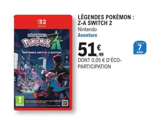 LÉGENDES POKÉMON : Z-A SWITCH 2