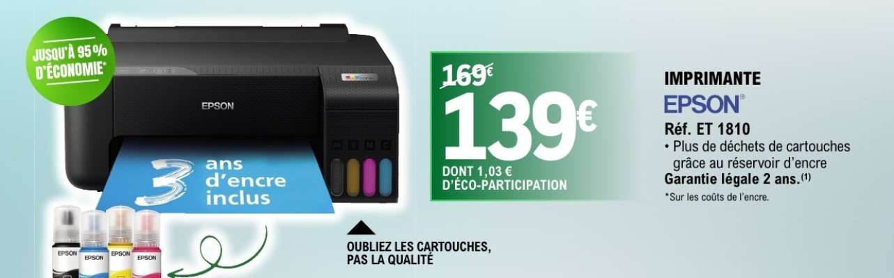 IMPRIMANTE EPSON Réf. ET 1810