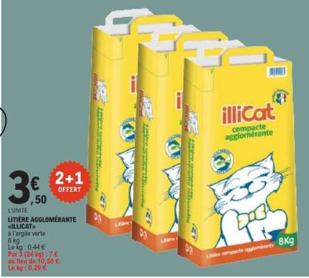 LITIÈRE AGGLOMÉRANTE ILLICAT