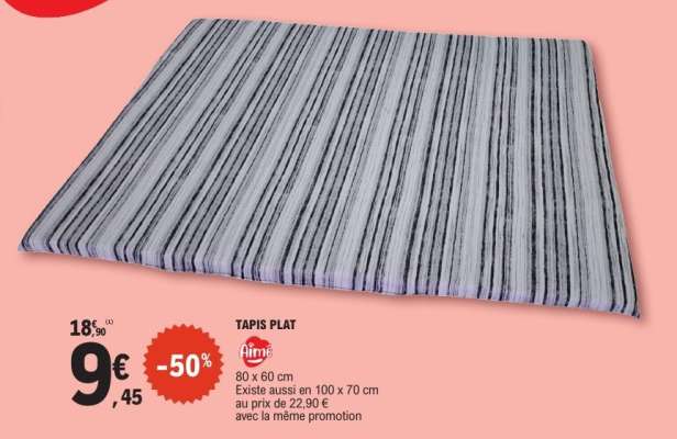 TAPIS PLAT